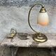 Tulip desk lamp, bedside lamp in brass and blown glass J.P Rycka