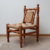 Pair of mid-century French easy lounge chairs