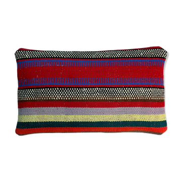 Housse de coussin vintage turque faite à la main 30 x 50 cm