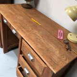 Old restored oak desk