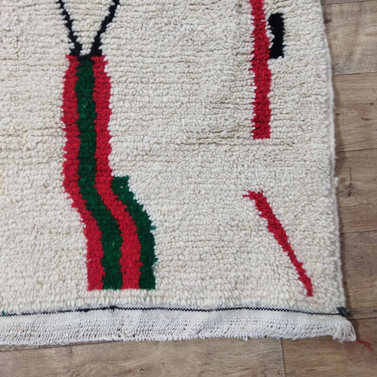 Handmade wool Berber rug 300 X 195 CM