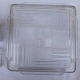 Glass tray and its dishes