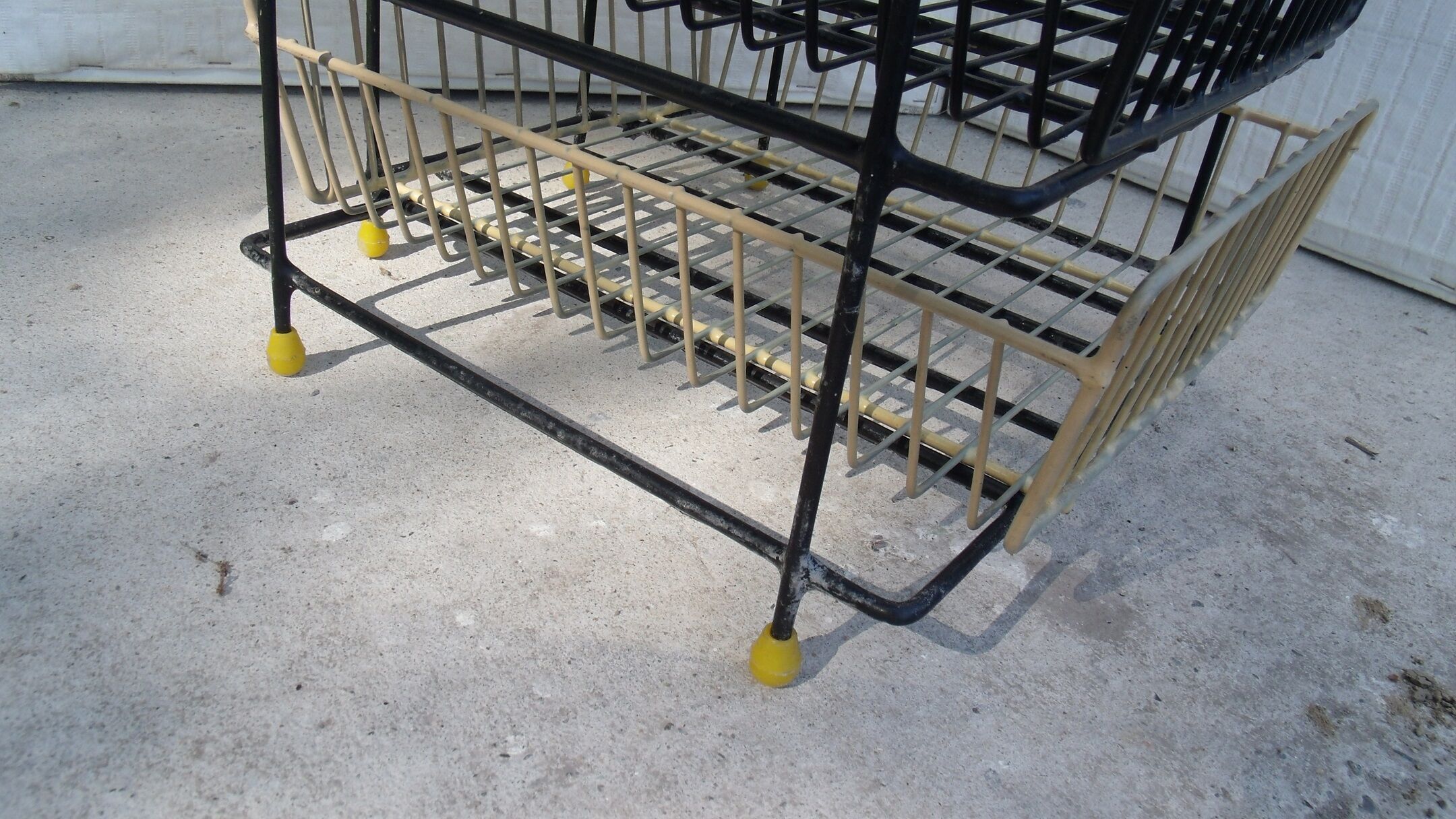 Vintage trolley storage rack 1950
