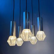 Suspension cascade Space Age Mid-Century / luminaire vintage
