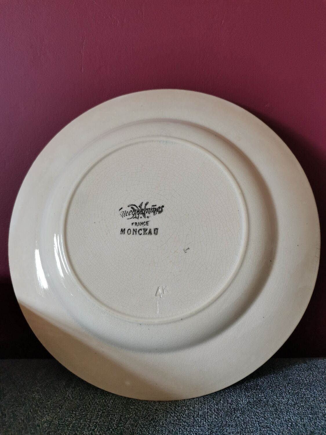 Monceau Sarreguemines plates