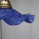 Hanging in blue glass paste