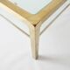 Glass and brass coffee table with gilded metal 1950-1970 MAISON JANSEN