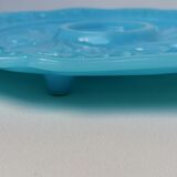 Blue opaline presentation dish