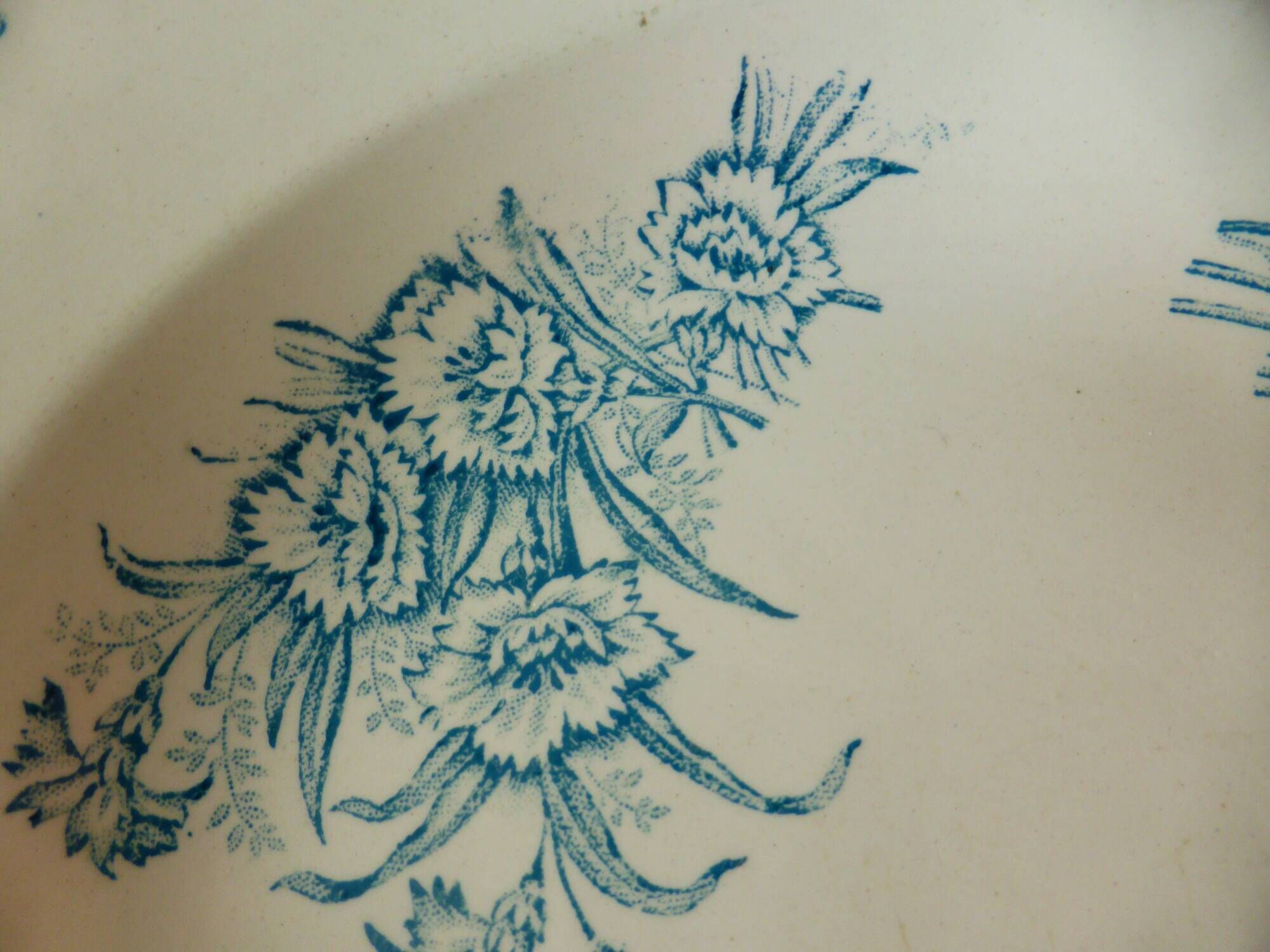 3 vintage deep plates in ironstone by L&G model Oeillets 220524