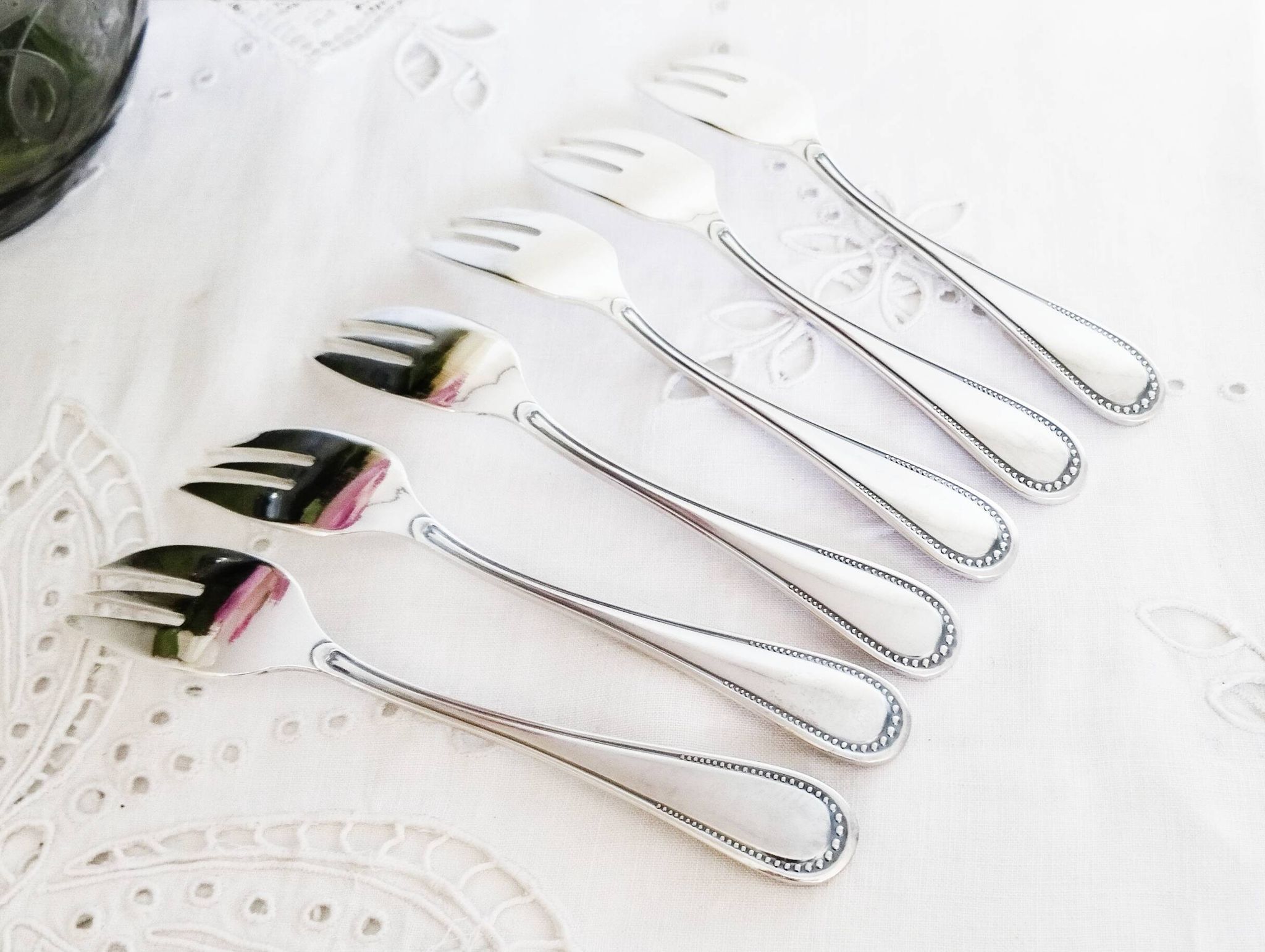 Fourchettes à huîtres ou à dessert , argent sfam