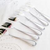 Oyster or dessert forks, silver sfam