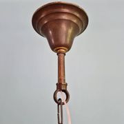 Art Deco pendant light in frosted transparent glass, 1920-30.