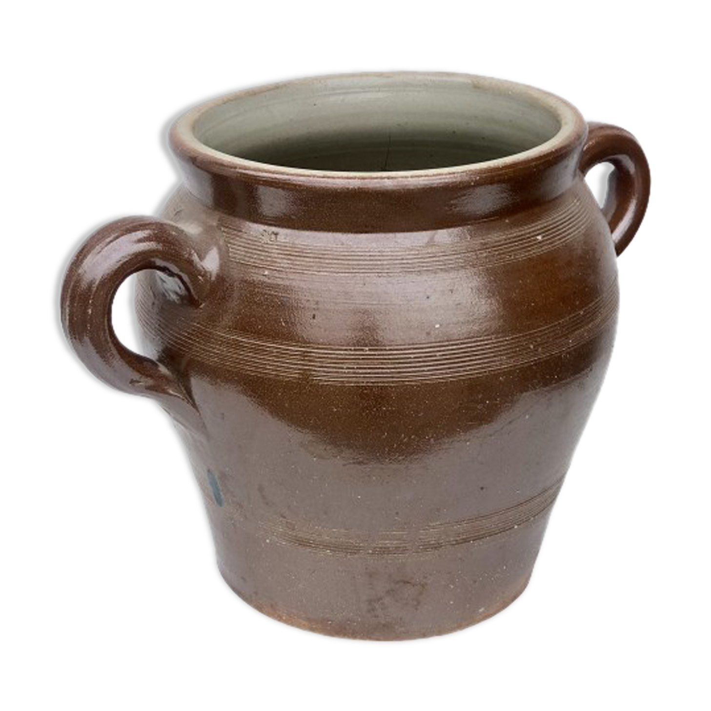 Glazed stoneware jar