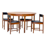 McIntosh Dunvegan Teak Dining Set – Round Extending Table & 4 Chairs (1960s