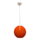 Orange opaline ball pendant, France circa 1970.