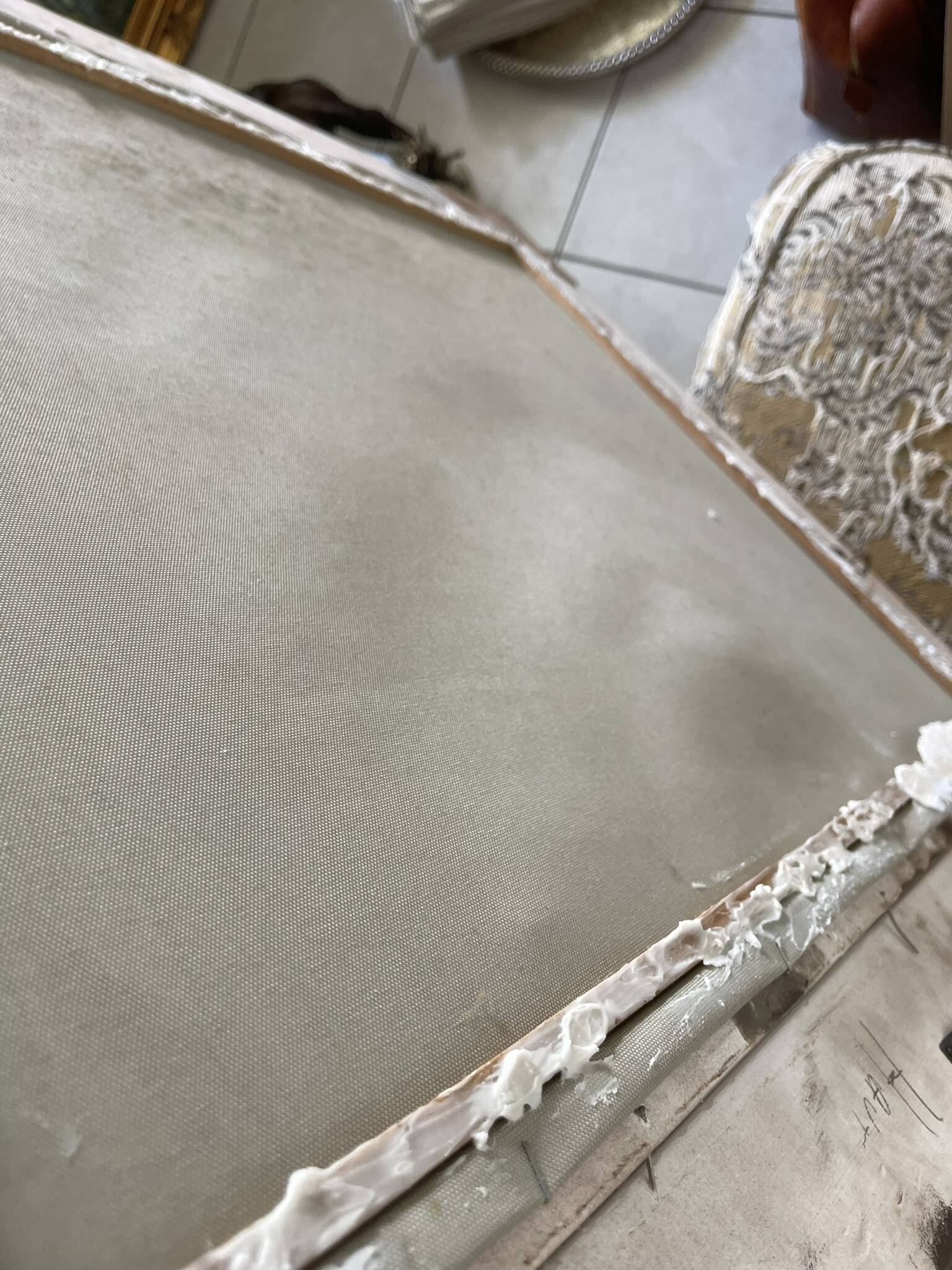 Old oil painting canvas reproduction fields in spring monet 80x70 s