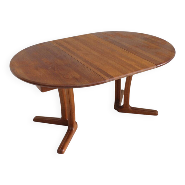 Table à manger ronde vintage Dyrlund en teck danois