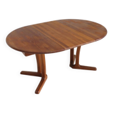 Table à manger ronde vintage Dyrlund en teck danois