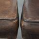 Great set of 8 stylish vintage sheepskin dining chairs with character