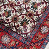 Vintage Indian Mahal handmade carpet 78cm x 125cm 1970s