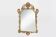 Miroir mural biseauté en cuivre massif de style Louis XV français du XXe siècle