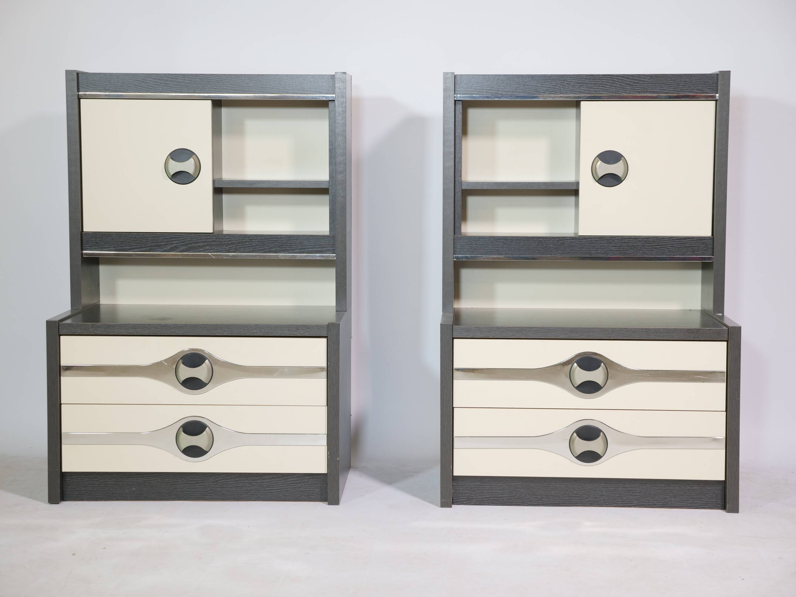 Modernist space age chest of drawers sideboard cabinet, 70s