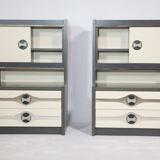 Modernist space age chest of drawers sideboard cabinet, 70s