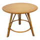 Table d'appoint tripode vintage en rotin et bambou (Ø44 cm) – Style Riviera