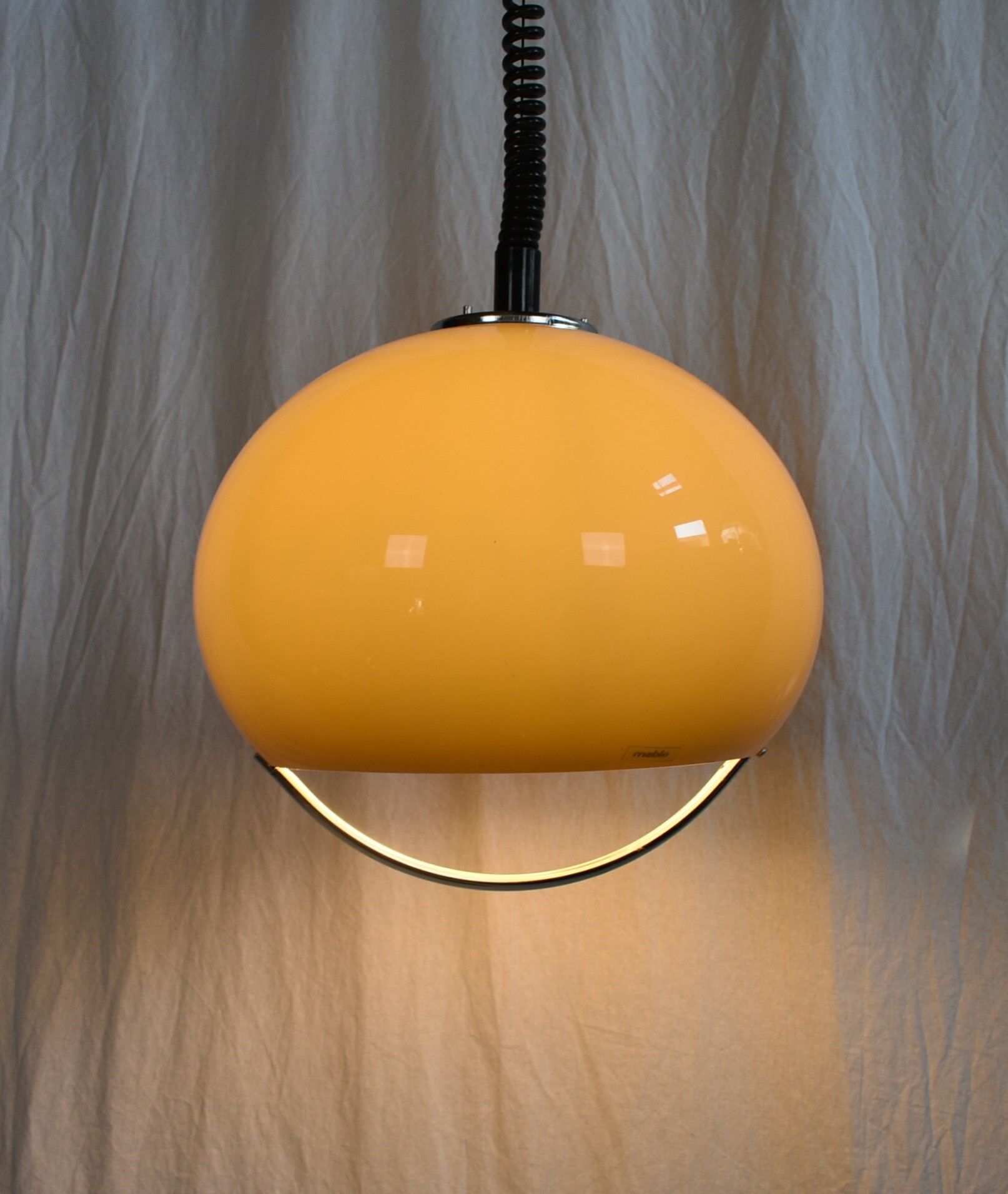 Meblo hanging lamp by Harvey Guzzini, 1970