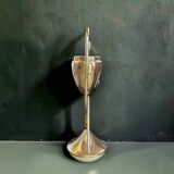 Space Age pivoting floor ashtray in anodised gold aluminium – Mettawa