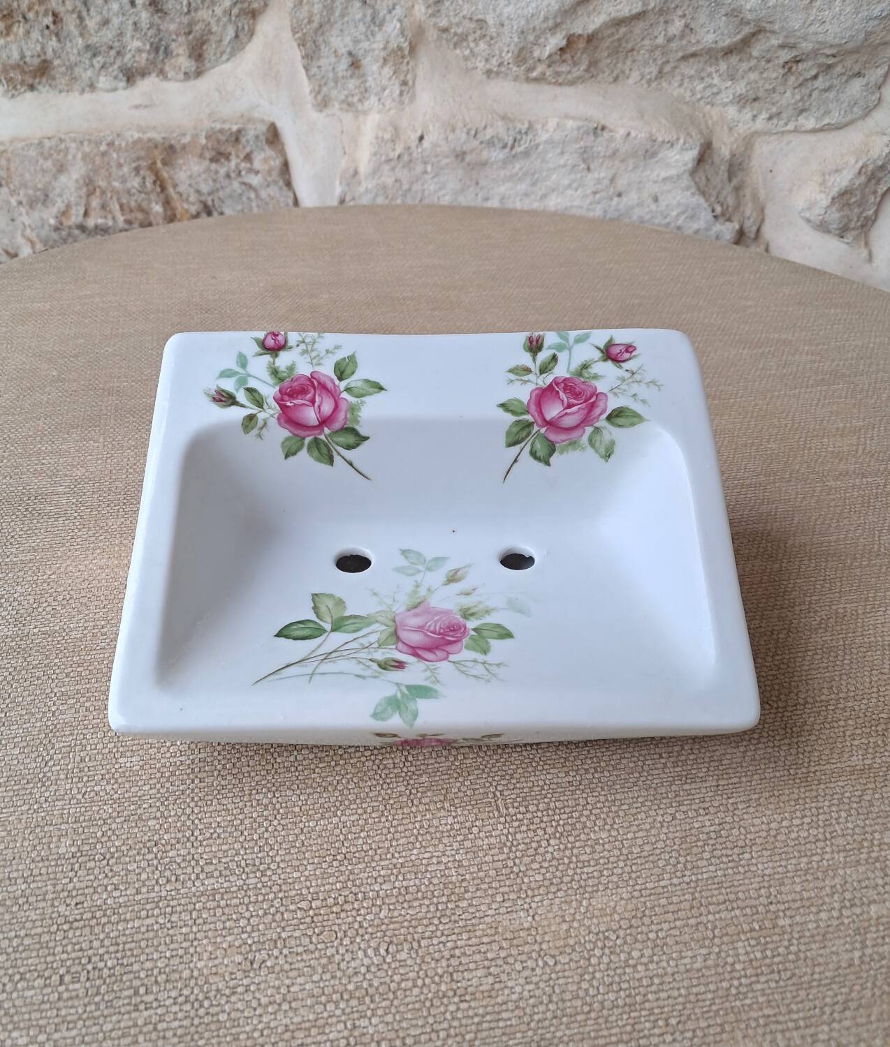 Antique ceramic soap dish