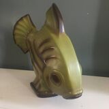 Large vintage ceramic fish in the style of Lejan