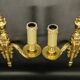 Pair of urn-shaped wall sconces in the Louis XVI style - gilded bronze