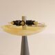 Lampe de table époque spatiale Aluminor France années 1990