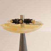Table lamp from the space age, Aluminor France, 1990s.