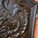 Chenets et plaque en fonte