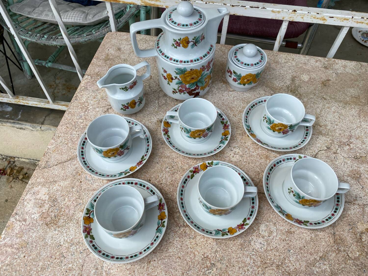 Service à café complet porcelaine allemande