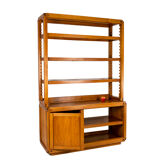 Pierre Chapo, Elm shelf furniture, 1960s