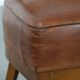 Vintage design armchair / cocktail chair made of sheepskin leather