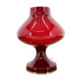 Red Allglass Table Lamp Designed by Stefan Tabery, 1960s.