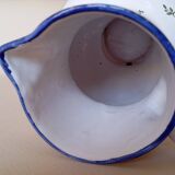 Angoulême earthenware pitcher "Le Renoleau" Moustiers decor