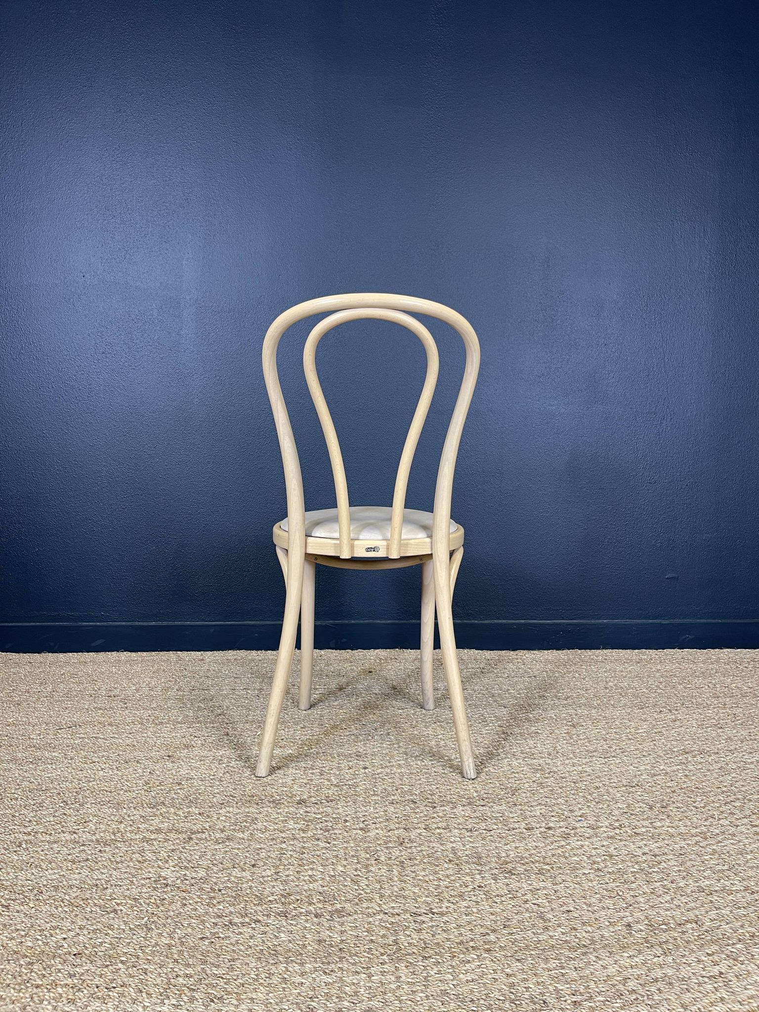 Set of 12 bistro chairs in light curved wood & skai GO IN Germany