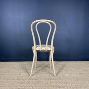 Set of 12 bistro chairs in light curved wood & skai GO IN Germany
