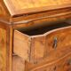 Antique trumeau in walnut, Italy, early 20th century.