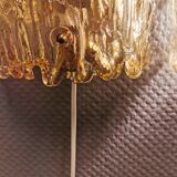 Wall lamps in crystal glass with brass suspension.Carl Fagerlund for Swedish Orrefors