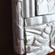 Mirror art deco floral roses and leaves 36c49cm