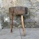 Tabouret, table d'appoint brutaliste