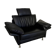 Fauteuil design contemporain Intertime I-Cielo en cuir noir