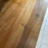 Antique walnut farmhouse table for four people