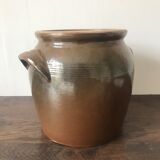 Brown glazed grease pot
